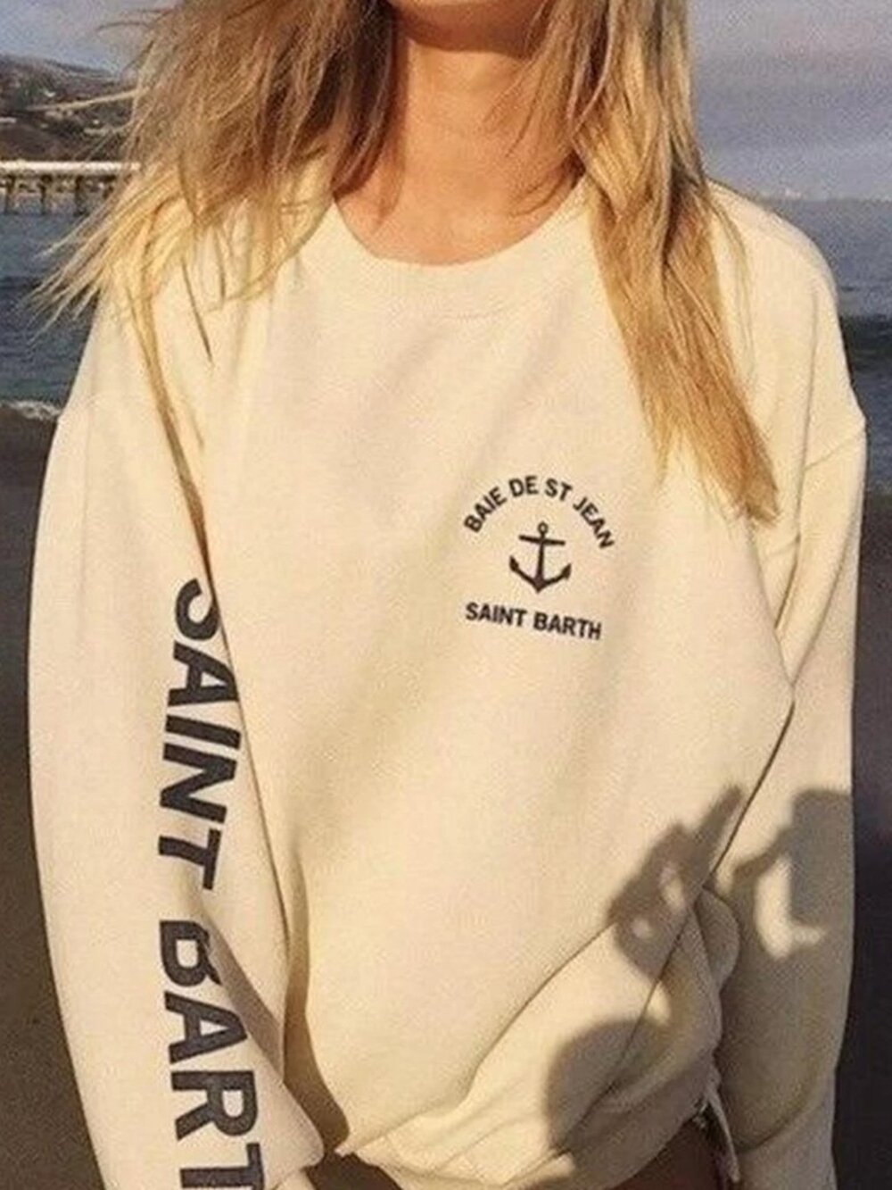 Brandy Melville Saint Barth Butter Yellow Cropped Crewneck